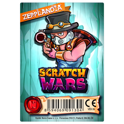 Scratch Wars - Karta hrdiny Zepplandia Scratch Wars