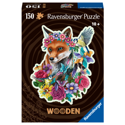 Puzzle dřevěné Barevná liška 150 dílků Ravensburger
