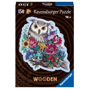 Puzzle dřevěné Tajemná sova 150 dílků Ravensburger