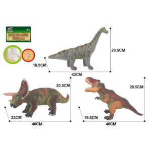 Dinosaurus měkký 3 druhy 42 cm Alltoys