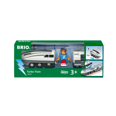 Dřevěný Turbo vlak na baterie Brio