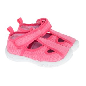 Sandály na suchý zip- růžové - 20 PINK COOL CLUB