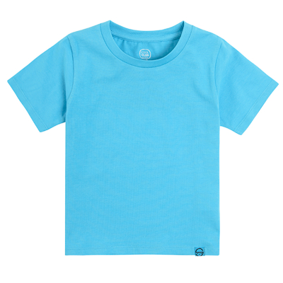 Basic tričko s krátkým rukávem- tyrkysové - 92 BLUE COOL CLUB