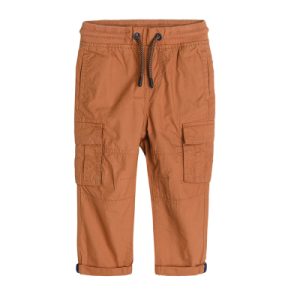 Kalhoty s bočními kapsami- hnědé - 98 BROWN COOL CLUB