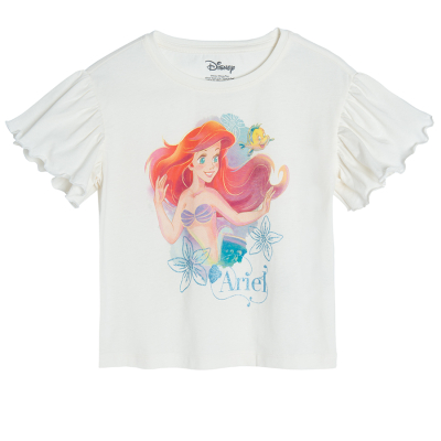 Tričko s krátkým rukávem Disney Princezny- bílé - 92 CREAMY COOL CLUB