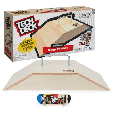 Tech Deck dřevěná rampa s fingerboardem Spin Master