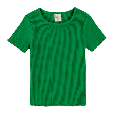 Žebrované tričko s krátkým rukávem- zelené - 92 GREEN COOL CLUB