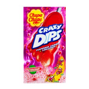 Lízátko Chupa CH Crazy Dips Strawb. 12x24x14g Chupa Chups