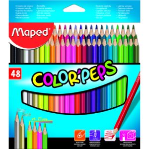 Pastelky trojboké Maped Color' Peps 48 barev Activa