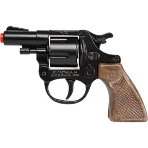 Policejní revolver kovový černý 8 ran Alltoys Gonher