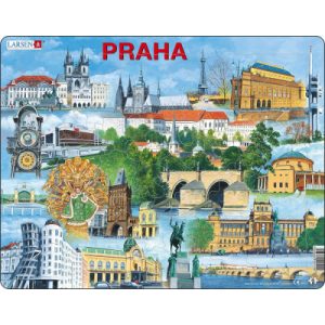 Puzzle Praha - nejzajímavěJší atrakce 66 dílků Larsen