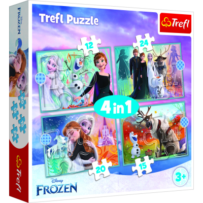 Puzzle Ledové království 4v1 Trefl