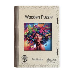 Wooden puzzle Floral Latina A3 EPEE